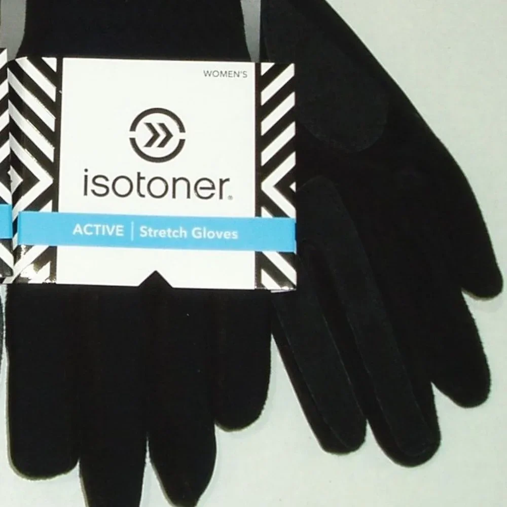 Gray Black One Size Women Istoner Active Gloves - Picture 4 of 8